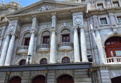 Low angle view of historical building