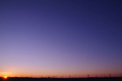 Low angle view of sky at sunset