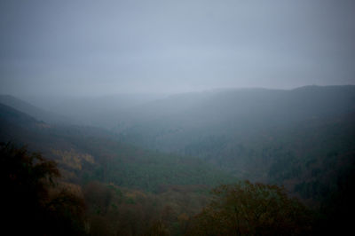 Scenic view of mountains