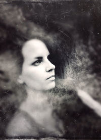Portrait of young woman