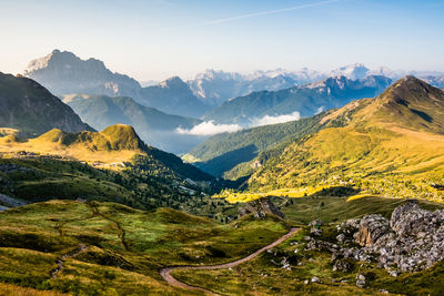 Scenic view of landscape against sky