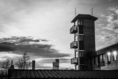 Low angle view of building against sky