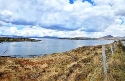 Panoramic view of beach against sky