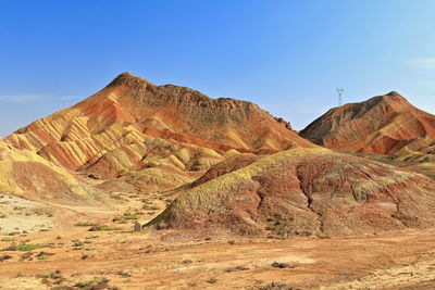 Sandstone and siltstone landforms of zhangye danxia-red cloud nnal.geological park. 0806