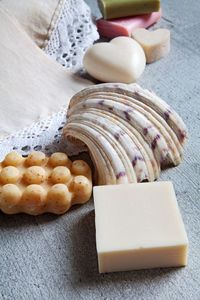 Close-up of bread on table