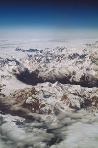 Scenic view of dramatic landscape against sky