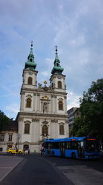 View of cathedral against sky in city