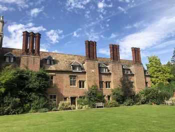 Low angle view of building against sky