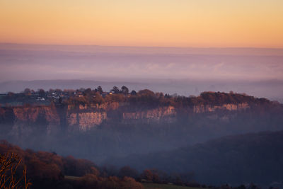 Misty Sunset