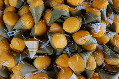 Full frame shot of orange fruits for sale
