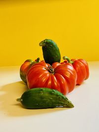 Close-up of vegetables on table