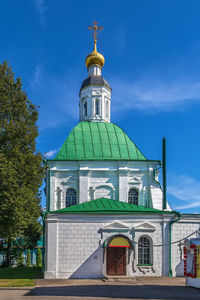 Church of the transfiguration is built the end of a 18-th century, vladimir, russia