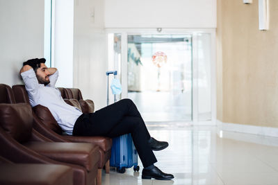 Man sitting at home