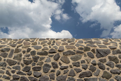 Scenic view of desert land against sky