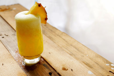 Close-up of drink on table