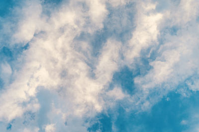 Low angle view of clouds in sky