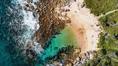 Aerial view of beach