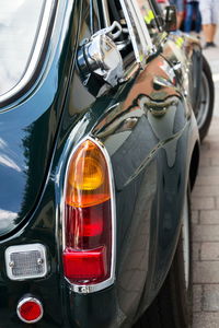 Close-up of vintage car