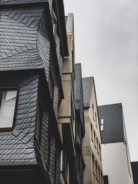 Low angle view of buildings against sky