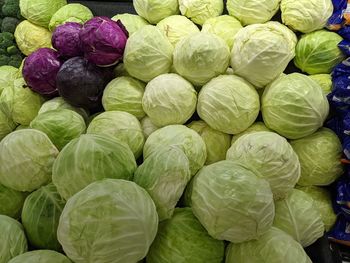 Full frame shot of vegetables for sale in market