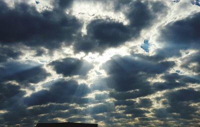 Low angle view of cloudy sky