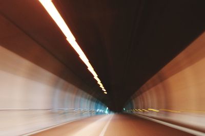 Illuminated tunnel