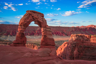 View of rock formations