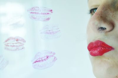 Close-up of young woman