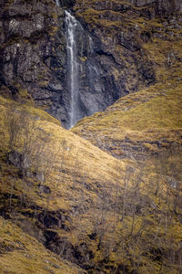 Scenic view of waterfall