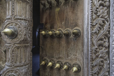 Full frame shot of door knocker