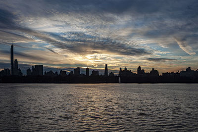 Late afternoon - central park reservoir facing south