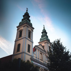 Low angle view of building against sky