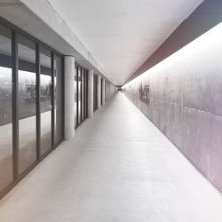 Empty corridor of building