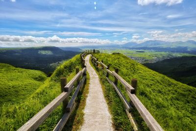 Panoramic view of landscape against sky