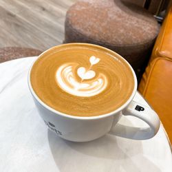 High angle view of coffee on table