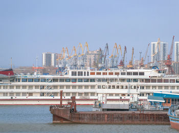 Boats in sea