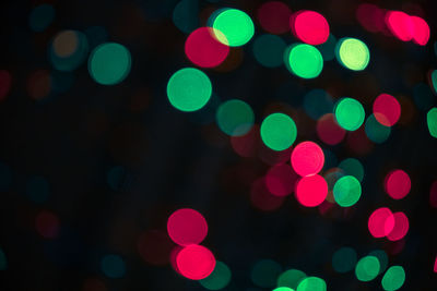 Defocused image of lights