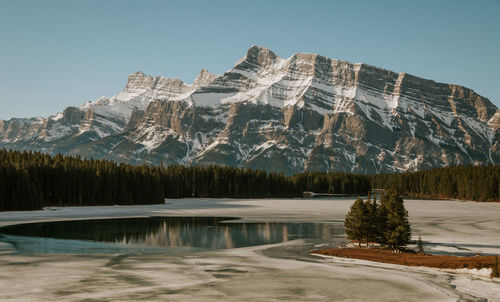 Scenic view of mountain against sky