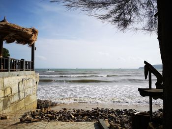 Scenic view of sea against sky