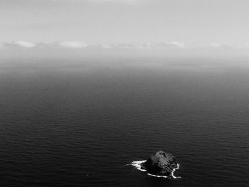 High angle view of sea against sky