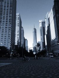 City street with buildings in background