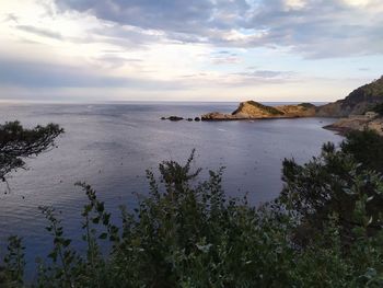 Scenic view of sea against sky