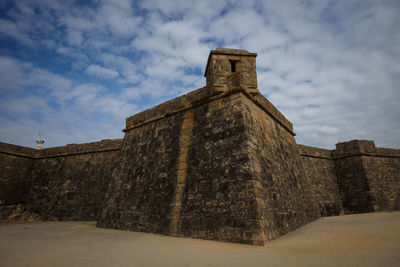 Low angle view of castle against sky