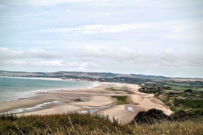 Scenic view of beach