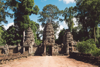 Old historical building in forest