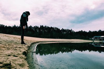 Reflection of clouds in water