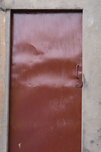 Close-up of closed door