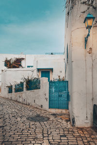 Built structures against sky