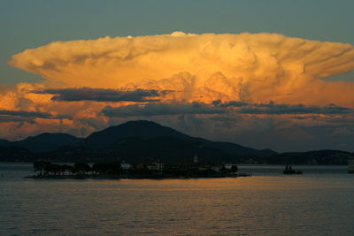 Scenic view of sea against sky