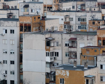 Full frame shot of residential buildings